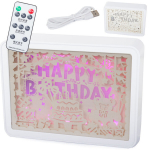 Naktinio staliuko lempa, 3D spalvos, RGB LED, nuotolinio valdymo pultas, lietimui jautrus