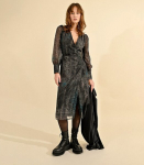 Moteri&scaron;ka suknelė Molly Bracken Z539CH*01, juodas/žalias