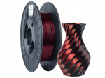 Filament 3DPower PLA SILK DUAL 1.75mm Raudona ir juoda 0.3kg