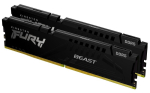 Operatyvioji atmintis (RAM) Kingston FURY Beast 128GB 5600MT/s DDR5 KF556C40BBK2-128, 288-pin DIMM, 40, 1.25 V, 2x64 GB, au&scaron;inimo sistema, On-Die ECC