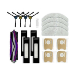 "Midea S8" / "S8+ Plus" dulkių siurblio-roboto atsarginės dalys Pagrindinis &scaron;oninis &scaron;epetys Hepa filtras &Scaron;luostės &scaron;luostė Dulkių mai&scaron;elis