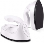 Mini amatų lygintuvas Mini &scaron;iluminis presas Mini lygintuvas Ne&scaron;iojamasis rankinis &scaron;iluminis presas Mažas lygintuvas su įkrovimo baze Baltas