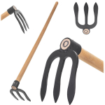 KADAX kaltinis plieninis tridantis kaplis 15x12cm su rankena