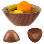 KADAX salotų dubuo plastikinis dubuo 20 cm salotoms vaisiams užkandžiams trikampis dubuo