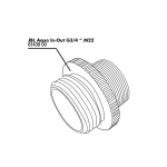 Adapteris JBL Aqua In-Out Metall Adapter G3/4 M28/M22