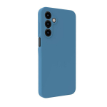 &bdquo;Evelatus&ldquo; &bdquo;Samsung Galaxy A14 4G / 5G&ldquo; auk&scaron;čiausios kokybės mink&scaron;tas silikoninis dėklas pilkai mėlynas