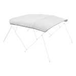 Valčių biminų uždangalas 96"L x (97"-103")W &scaron;viesiai pilkas