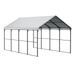 Metalinė automobilių pastogė 3,6 x 6 m