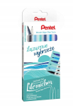 Pentel dvipusiai ra&scaron;ikliai kaligrafijai, 6 vnt.