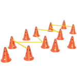 Agility rinkinys &scaron;unims 6 dalių agility įranga &scaron;unų dresūrai Stumiamų kliūčių rinkinys su 12 kūgiais 6 kliūtys Ne&scaron;imo krep&scaron;ys