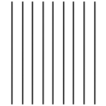 Laiptų turėklai, 13x111 cm juodo aliuminio