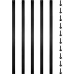 Metalinės turėklų balustrados, 76 vnt., 75 cm