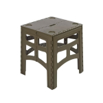 Sulankstomas lauko stalas M, kurio keliamoji galia iki 80 kg, Timo 46,5x44,5x55cm, alyvuogių spalvos