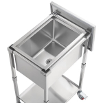 Lauko &scaron;altkrep&scaron;is ant ratukų Vevor ICB-FR201412, 31L, sidabrinis