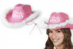 Rožinė kauboji&scaron;ka skrybėlė "Party girls"