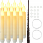 LED Plūduriuojančios Žvakės &ndash; 12 vnt. su Nuotoliniu Valdymu | Skraidančios Žvakės