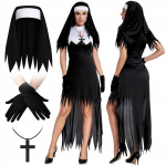 Vienuolės Kostiumas Vienuolės Sesers Kostiumas Korneto Vėrinys Pir&scaron;tinės 4El S