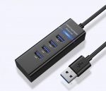 4 prievadų USB 3.0 &scaron;akotuvas C tipo daugiaportis adapterio daliklis