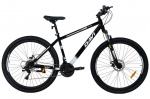 Kalnų dviratis 29", tvirtas rėmas 18", 175-195 cm, 21 pavara, amortizacija, juoda/balta, Davi Terrano