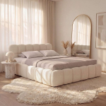 Lova TRIUMPH mini + Čiužinys SAPNAS 2 XL|140x200|Smėlio #33|Boucle