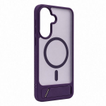 Evelatus Samsung Galaxy A57 Rubber Coated MagSafe With Stand Case Purple
