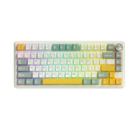 Mechaninė žaidimų klaviatūra ZIFRIEND RX75, 80 klavi&scaron;ų, Silver Switch, Beige Green