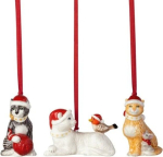 Villeroy & Boch Nostalgic Ornaments &mdash; eglutės žaisliukų &bdquo;Kačiukai&ldquo; rinkinys, 3 vnt.
