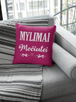 Dekoratyvinė pagalvė &bdquo;Mylimai močiutei&ldquo;, rožinė