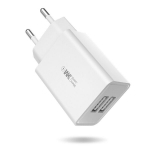 Įkroviklis WK Design 'WP-U56' baltas (Ports: 2xUSB) + 'Type-C' 100cm laidas
