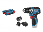 "Bosch Professional GSR 12V-35 FC Flexiclick be akumuliatoriaus su 4 FlexiClick adapteriais + L-BOXX - 06019H3003"