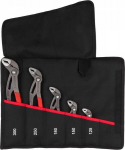 Knipex Cobra rinkinys: 5 reguliuojamos replės su dėklu