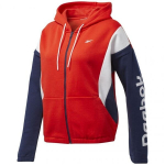 Džemperis su kapi&scaron;onu moterims Reebok Training Essentials Linear Logo FL Fullzip W FT0904, XS