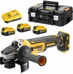 Kampinis &scaron;lifuoklis DeWalt DCG405P3-QW 18 V 3x5,0 Ah akum.