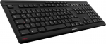 Klaviatūra CHERRY STREAM - USB - Vokiečių - CHERRY SX jungiklis - Juodas