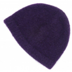 Violetinė vilnonė kepurė