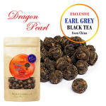 Eclusive EARL GREY DRAGON PEARL Black tea - I&scaron;skirtinė kini&scaron;ka juodoji arbata Drakono perlas su bergamote, 50 g