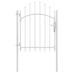 vidaXL Sodo vartai Woerden plienas 1x1,5 m balti