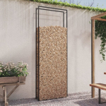 Stovas malkoms, 110x28x312 cm, juodas
