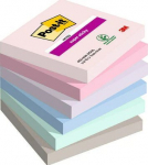 Post-it Super Sticky lipniosios lapelės, 540 lapelių, pastelinių spalvų