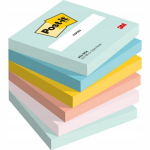 Post-it&reg; lipnios lapeliai 76x76mm, 6 spalvų