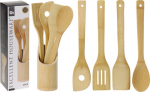 Excellent Houseware virtuvės įrankių rinkinys, rudas, 5 dalių