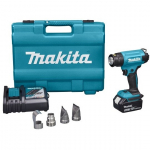Makita Dhg181zk kar&scaron;to oro pūtiklis, 18v, 150-550&deg;c, 3 antgaliai