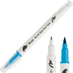 Pentel Brush Sign Pen dvipusis kaligrafijos ra&scaron;iklis, turkio spalvos