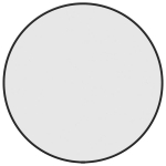 Sieninis veidrodis vidaXL, 50cm skersmens, juoda