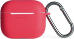 Beline silikoninis dėklas Apple Airpods 3, raudonas