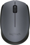 "logitech" pelė m170, 1000dpi, 2,4 [ghz], optinė, 3 but., belaidė, pilka, 1 vnt., aa, mini usb imtuvas, biuro
