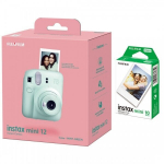 Fujifilm Instax Mini 12, Mint Green + Instax Mini (10 vnt.)