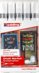 Edding 4095 kreidelinis markeris, baltas, 2-3mm, 5 vnt.