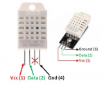 Temperatūros ir drėgmės jutiklis DHT22