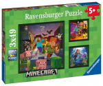 Dėlionė Ravensburger Minecraft, 5621, 3x49 d.